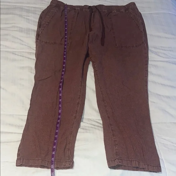 Pilcro Anthropologie Women’s Brown Casual Pants size XL EUC - Picture 2 of 5